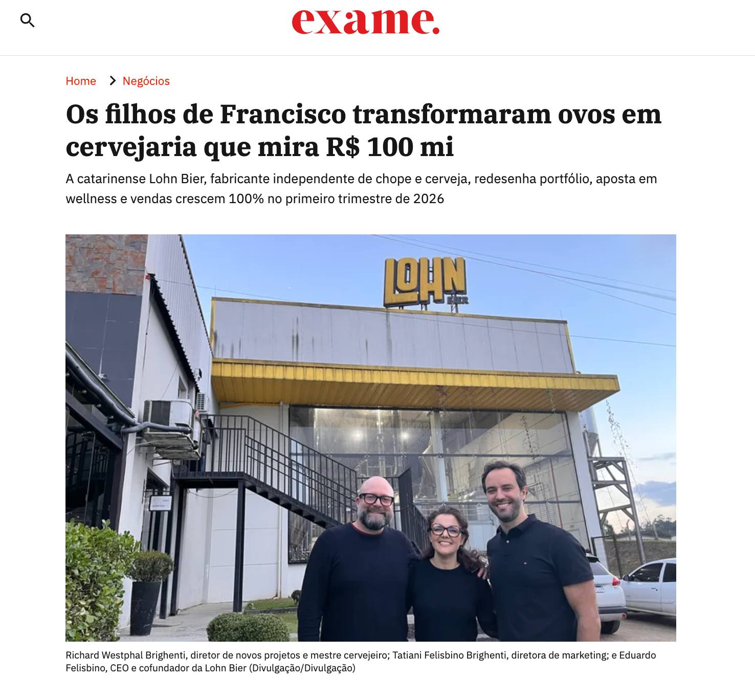 lohn bier estratégia para aparecer na imprensa revista exame